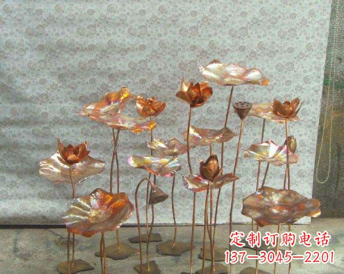 泰州荷花风情铜雕
