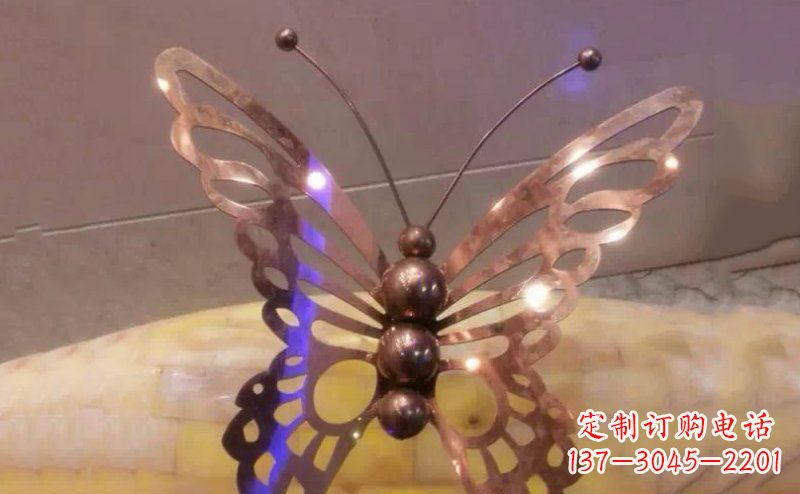 泰州高品质不锈钢蝴蝶雕塑