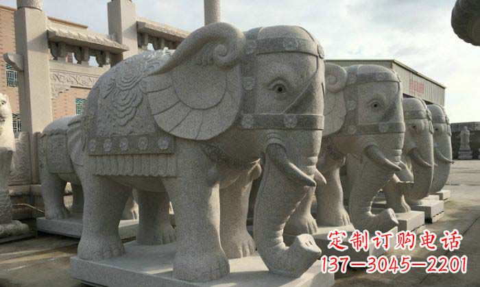 泰州庄严雄伟的大象石雕