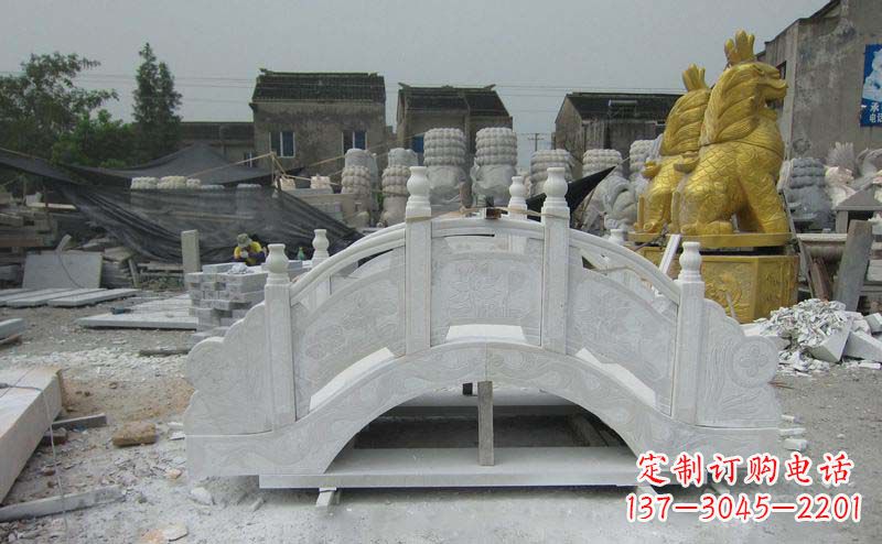 泰州精美的大理石拱桥雕塑