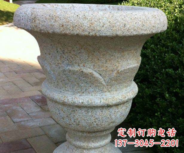 泰州大理石花盆石雕,为您的景观添色彩