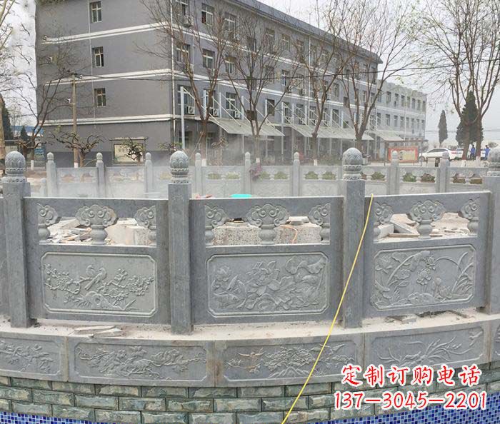 泰州公园景观大理石栏板雕塑