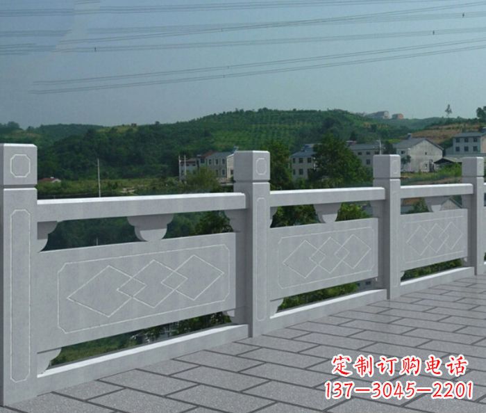 泰州公园景观大理石栏板雕塑_1