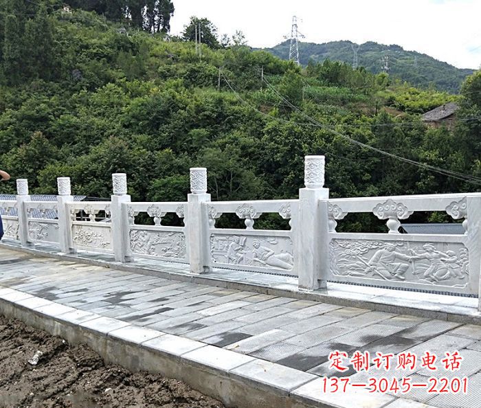 泰州专为公园景观定制的大理石栏板石雕