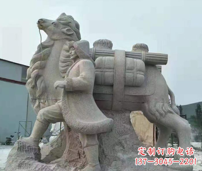 泰州公园景观大理石骆驼石雕