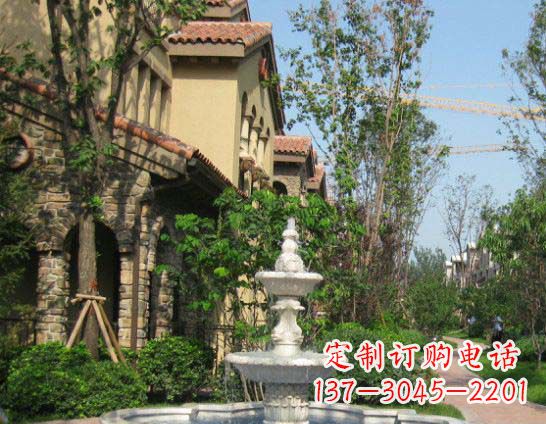 泰州公园景观大理石喷泉石雕 (2)