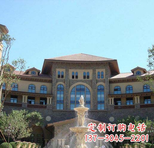 泰州定制欧式古典喷泉大理石雕塑