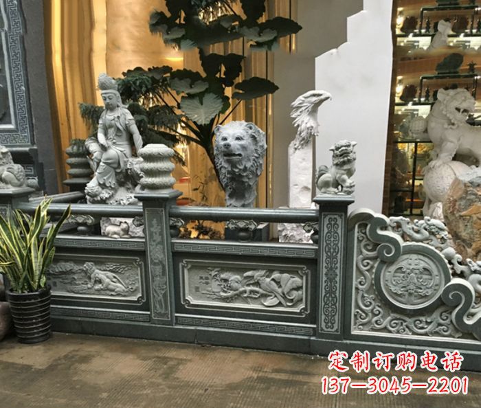泰州精美仿古石栏板雕塑