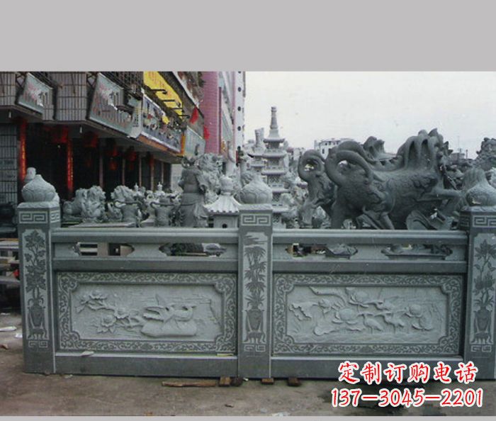 泰州高档仿古石栏板雕塑