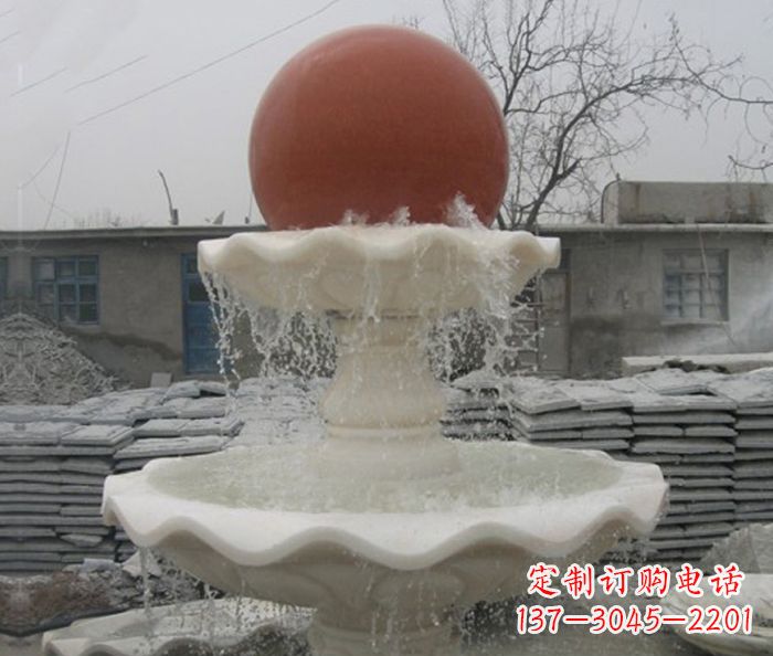 泰州精美风水球石雕