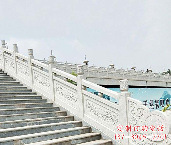 泰州精美绝伦的汉白玉石栏板雕塑