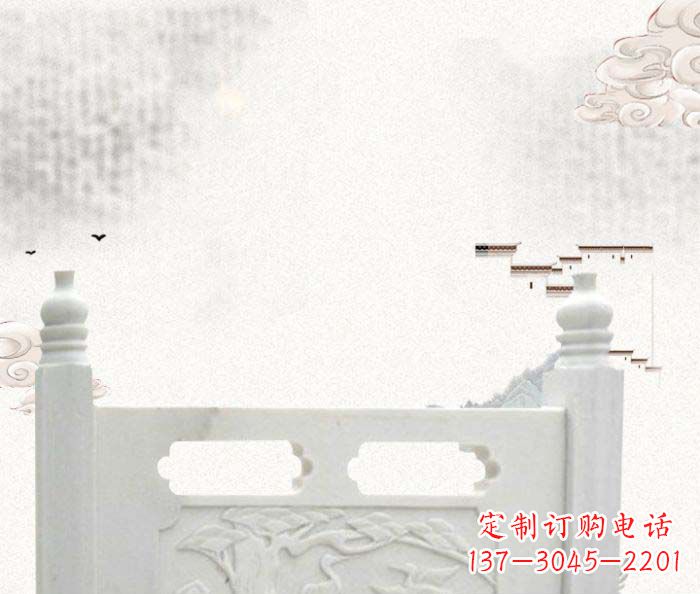 泰州中领雕塑汉白玉石栏板雕塑