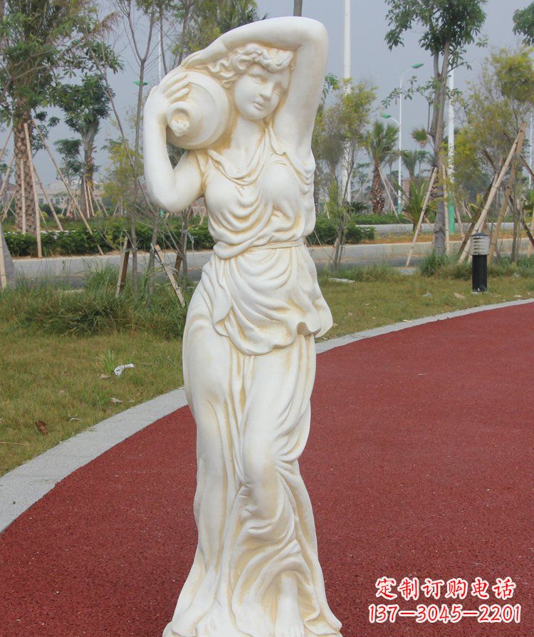 泰州公园景观汉白玉仕女石雕