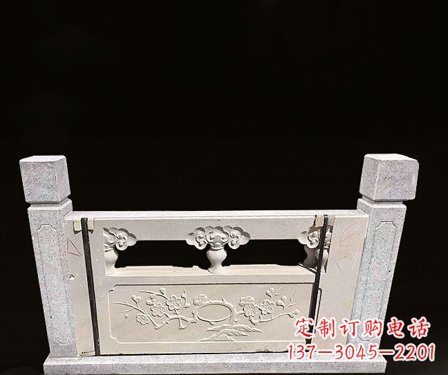 泰州梅花浮雕石栏板雕塑