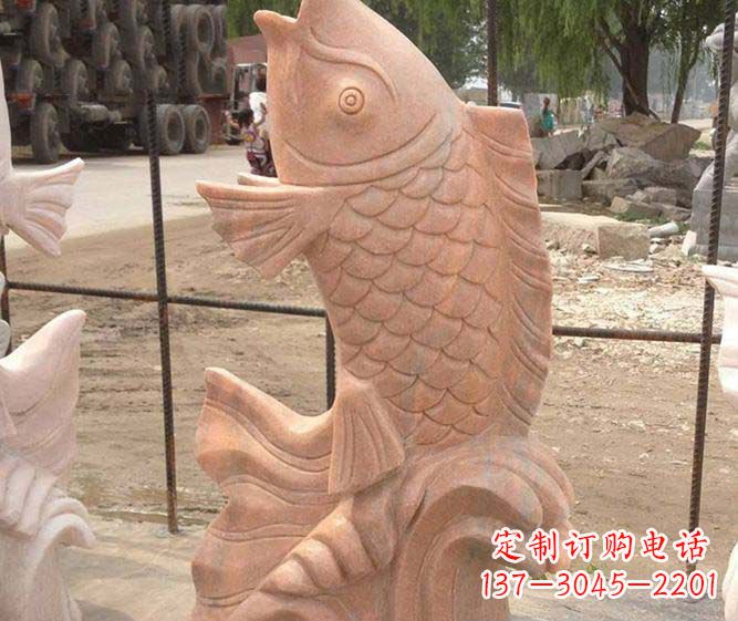 泰州红石喷泉雕塑,点亮公园景观
