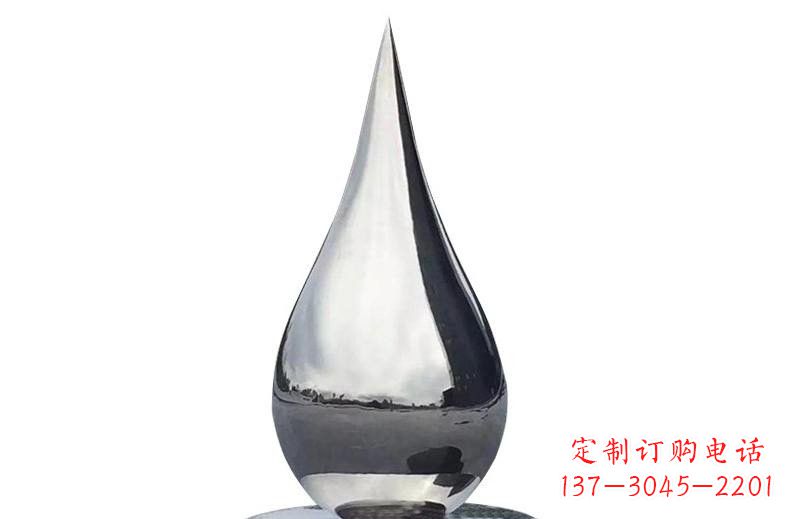 泰州精湛打造,完美之作——不锈钢镜面水滴雕塑