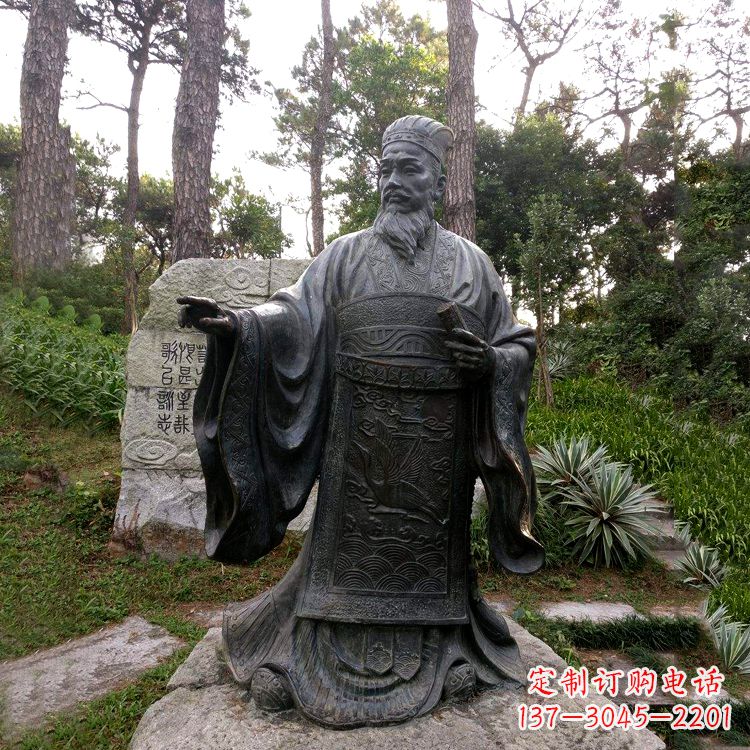 泰州纪念蔡伦的艺术之作——铜雕像