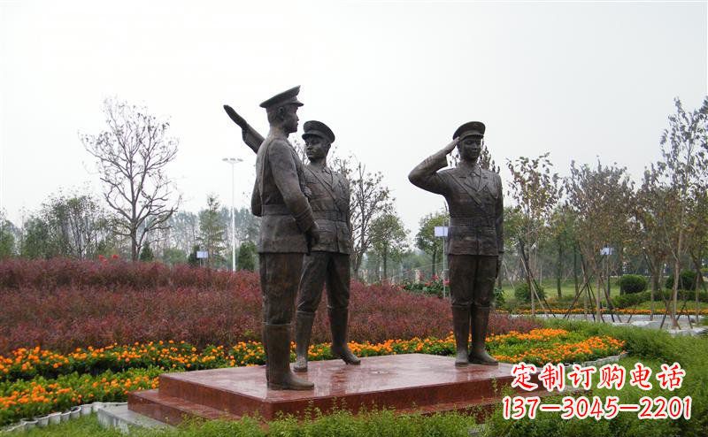 泰州金属警察雕塑——荣耀守护社会治安!