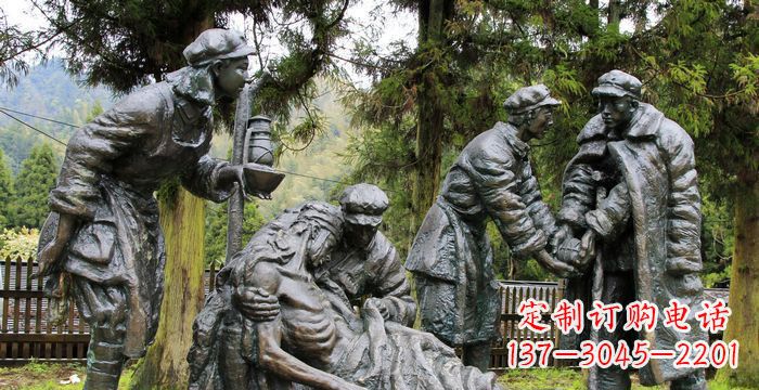 泰州红军铜雕,宣扬时代之精神