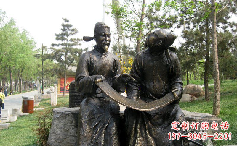 泰州传承经典,定制古典唐代人物小品铜雕