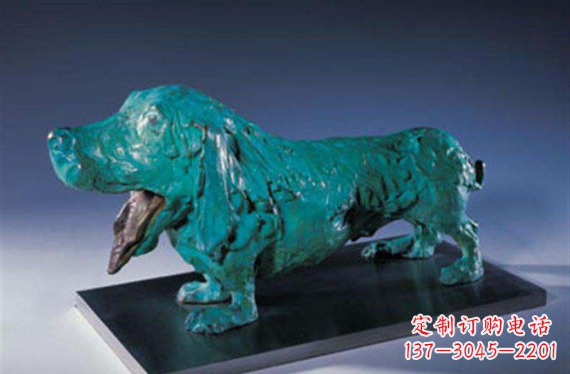 泰州柯基狗铜雕艺术品