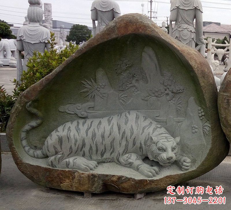 泰州营造自然璀璨,浓厚动物气息的老虎雕塑