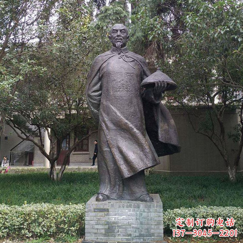 泰州传承晚清民族英雄林则徐精铸雕塑