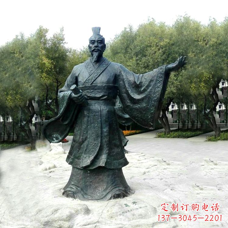 泰州孟子铜雕塑,荟萃战国时期智慧精华