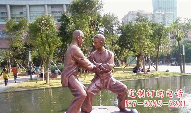 泰州太极拳铜雕精美工艺品