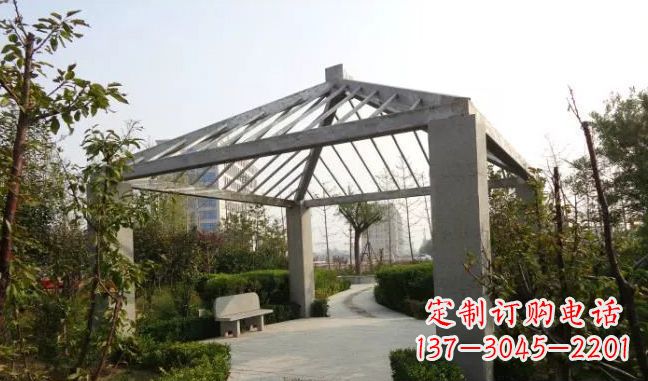 泰州精美不锈钢凉亭雕塑
