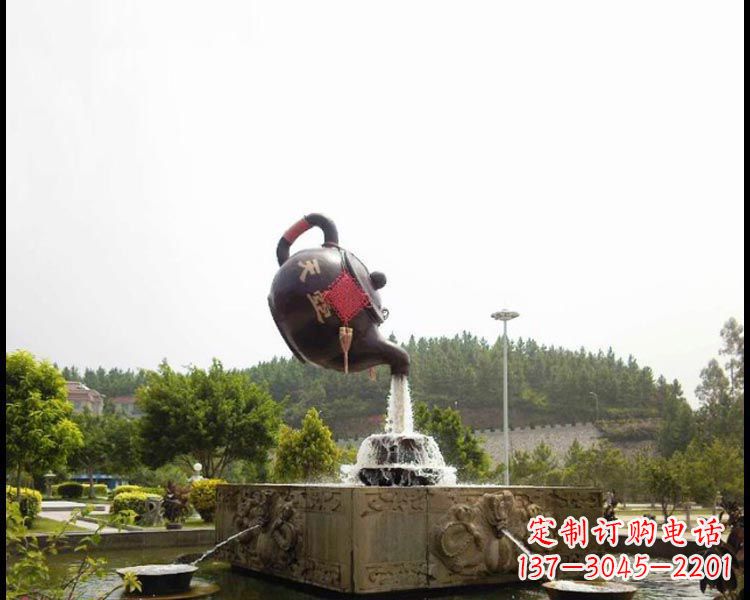 泰州传统工艺茶壶铜雕