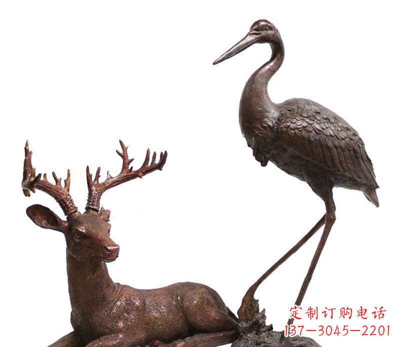 泰州中领雕塑仙鹤铜雕艺术品
