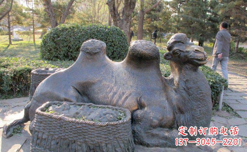 泰州精致骆驼铜雕塑
