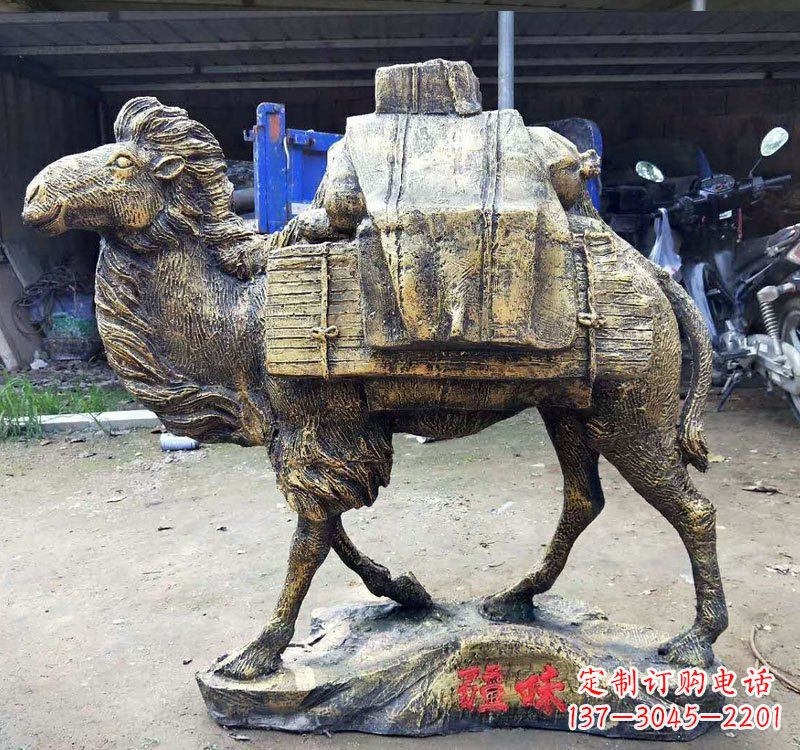 泰州新颖华丽的骆驼铜雕定制