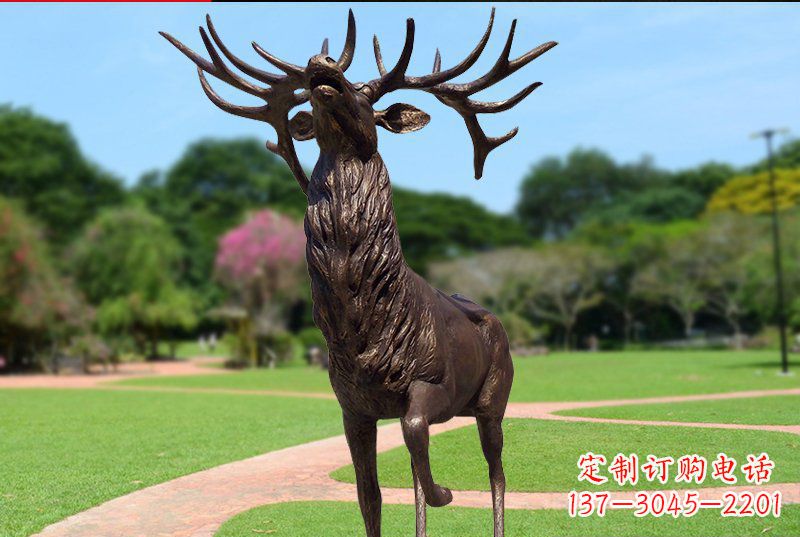 泰州梅花鹿铜雕制作
