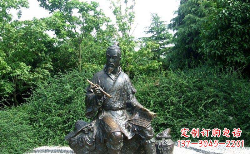 泰州传统风情渔翁铜雕