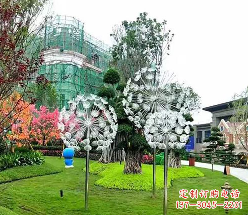 泰州公园蒲公英雕塑