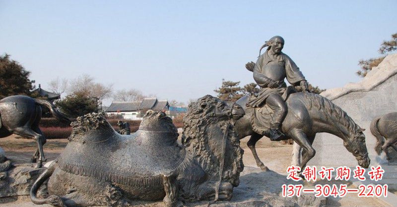 泰州精致古典 骑马雕塑