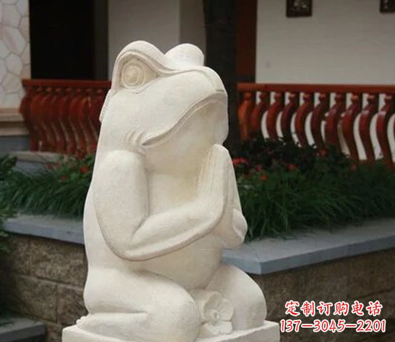 泰州中领雕塑精美绝伦的青蛙石雕