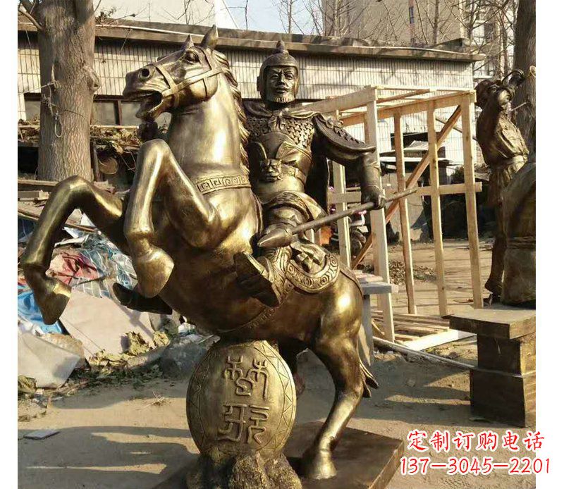 泰州高雅骑马雕塑