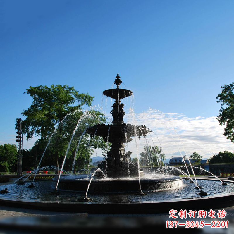 泰州公园石雕喷泉水景雕塑