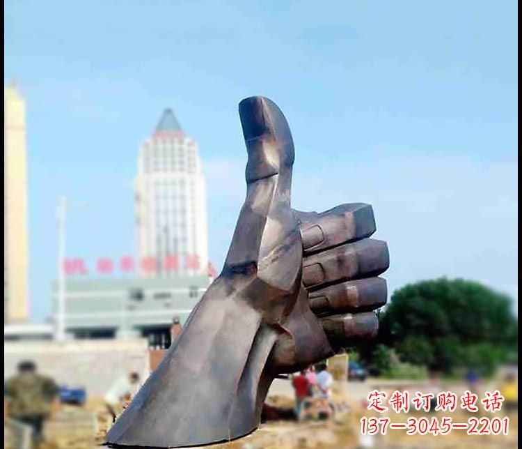 泰州高端精美大拇指铜雕