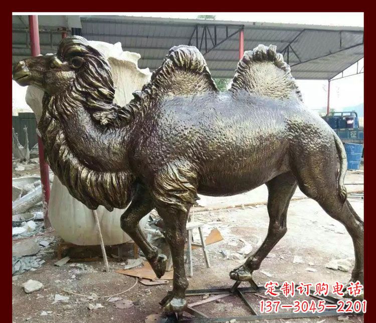 泰州双峰骆驼铜雕塑,精美绝伦