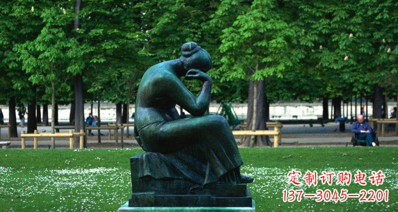 泰州经典精美女人铜雕