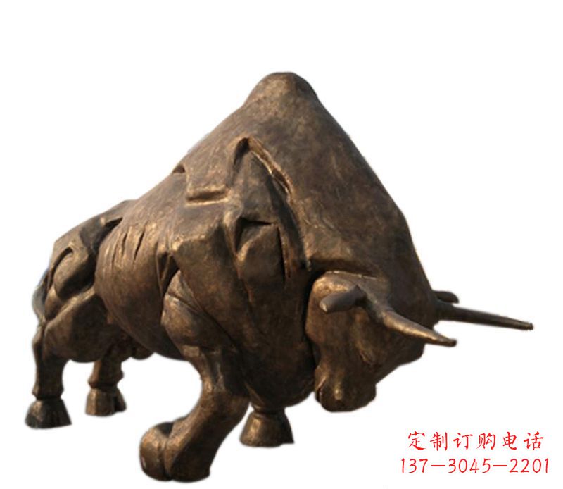 泰州铜雕独特的历史图案——拓荒牛雕塑