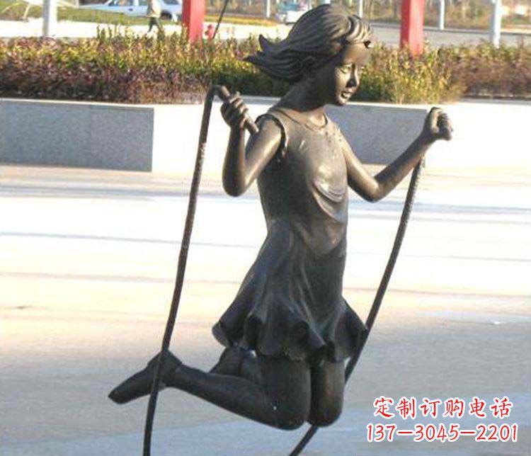 泰州汇聚灵动的青春,唯美女孩铜雕
