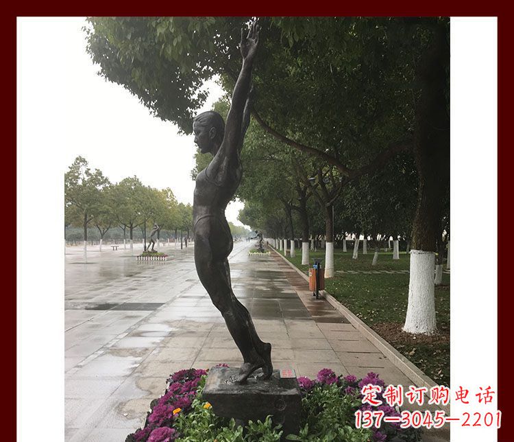 泰州产品名称青春力量——运动员铜雕