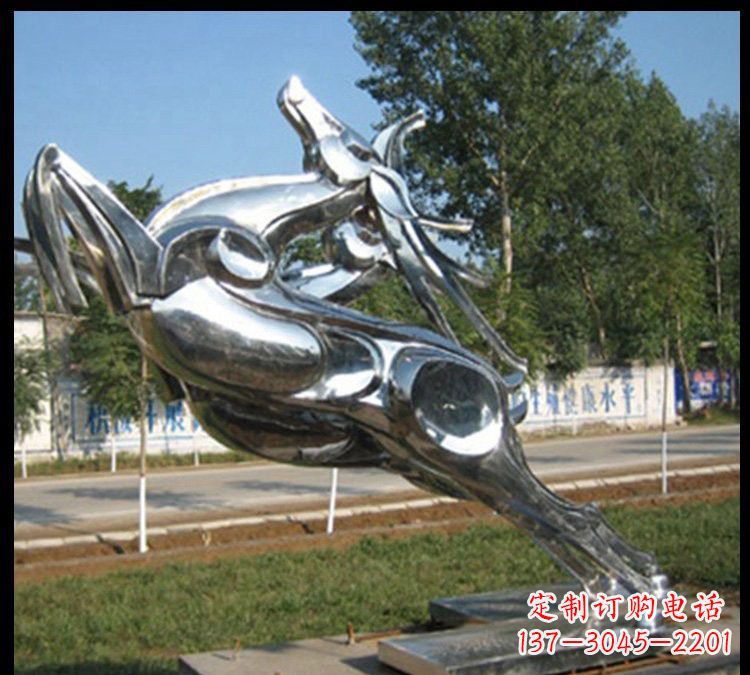 泰州梅花鹿不锈钢雕塑新美的精美装饰