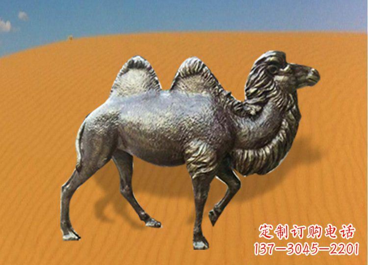 泰州公园装饰精美铜骆驼雕塑