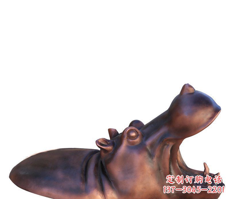 泰州产品名称铜质河马雕塑